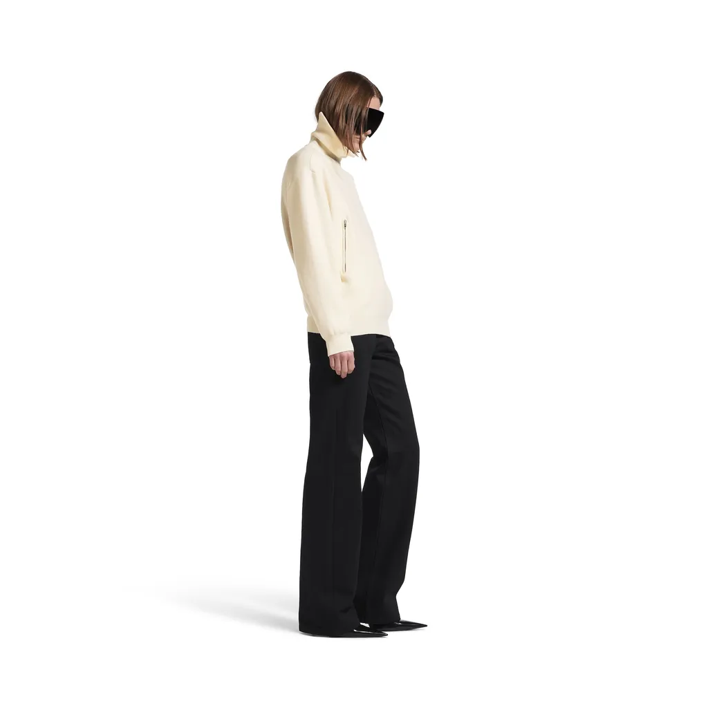 Back-To-Front High Neck Sweater