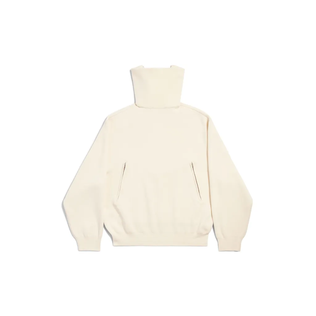Back-To-Front High Neck Sweater