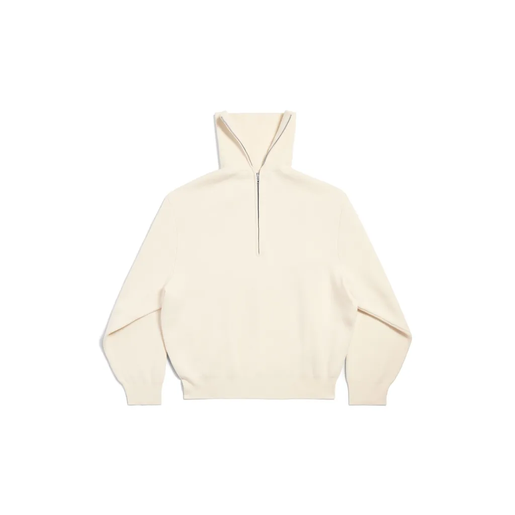 Back-To-Front High Neck Sweater