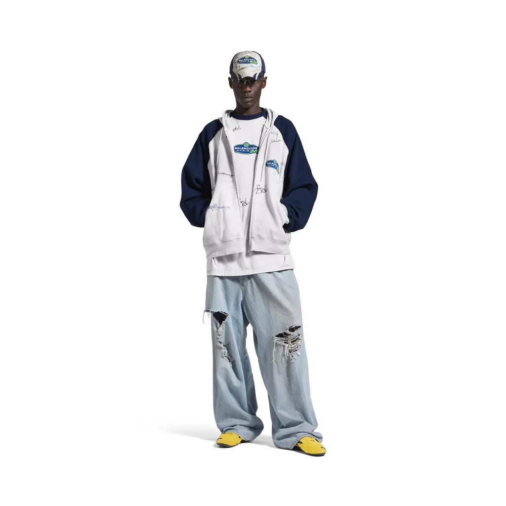 Banana Raglan Oversized Zip-Up Hoodie