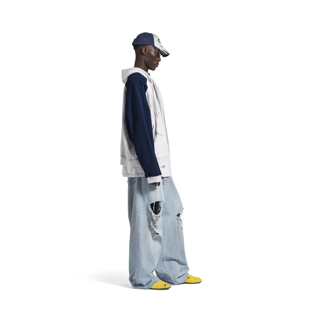 Banana Raglan Oversized Zip-Up Hoodie