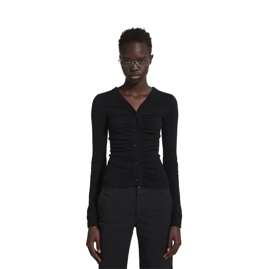 Ruching Cardigan