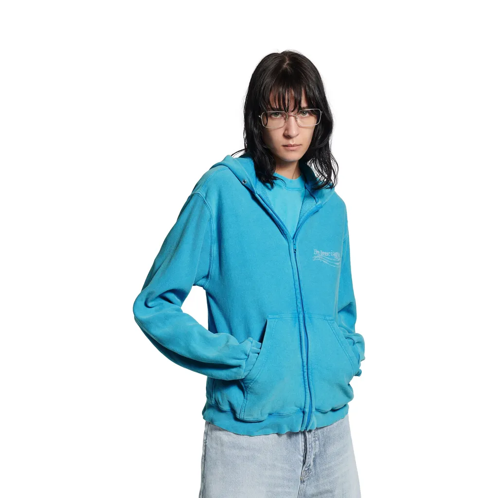 Washed Crayon Political Zip-Up Hoodie Regular Fit