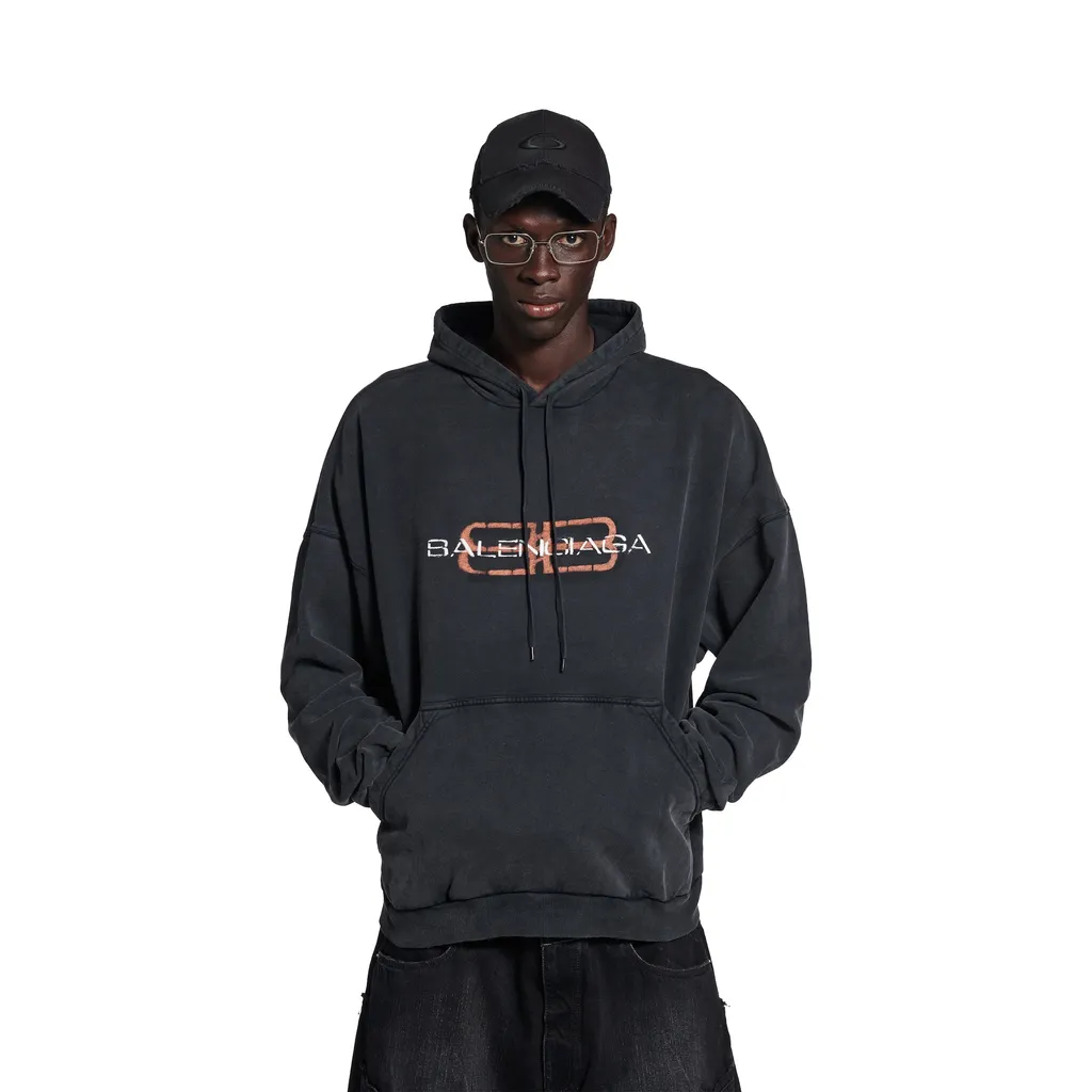 Bb Icon Stencil Hoodie Large Fit
