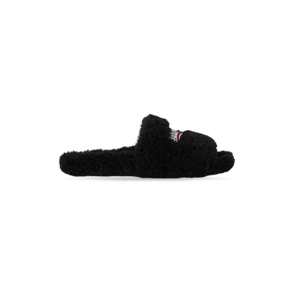 Furry Slide Sandal