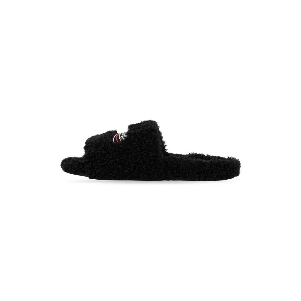Furry Slide Sandal