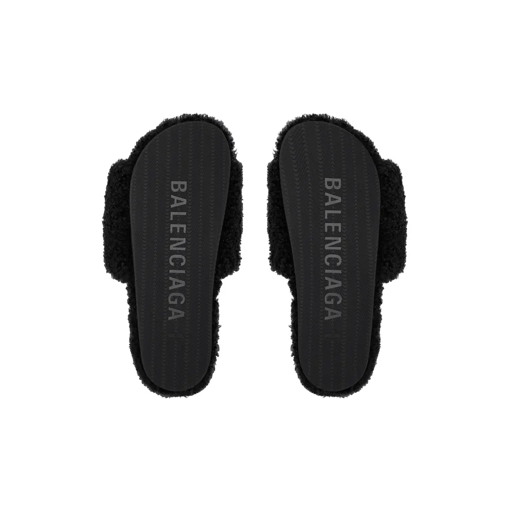 Furry Slide Sandal