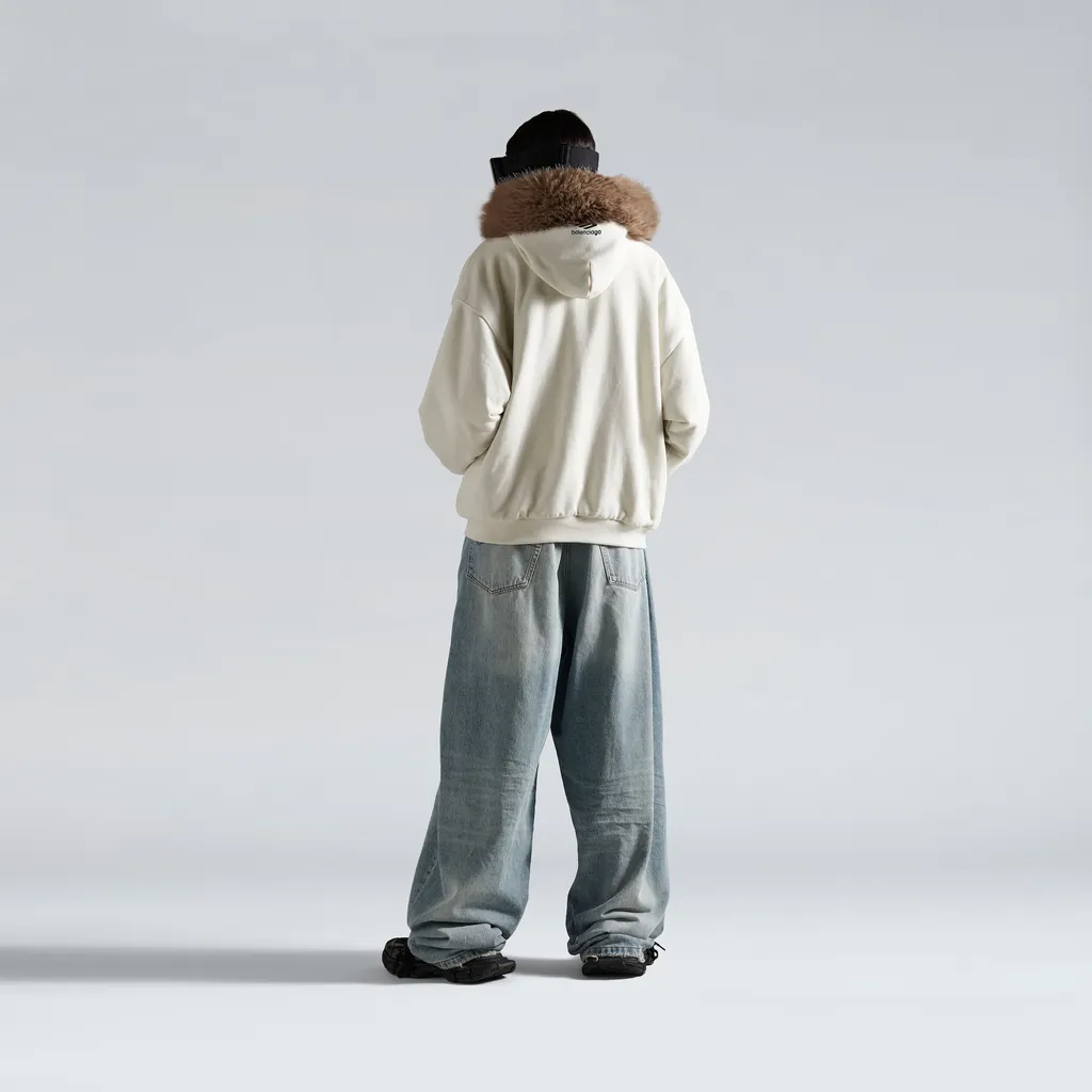 Fluffy Zip-Up Hoodie