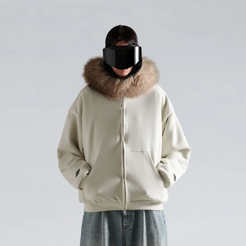 Fluffy Zip-Up Hoodie