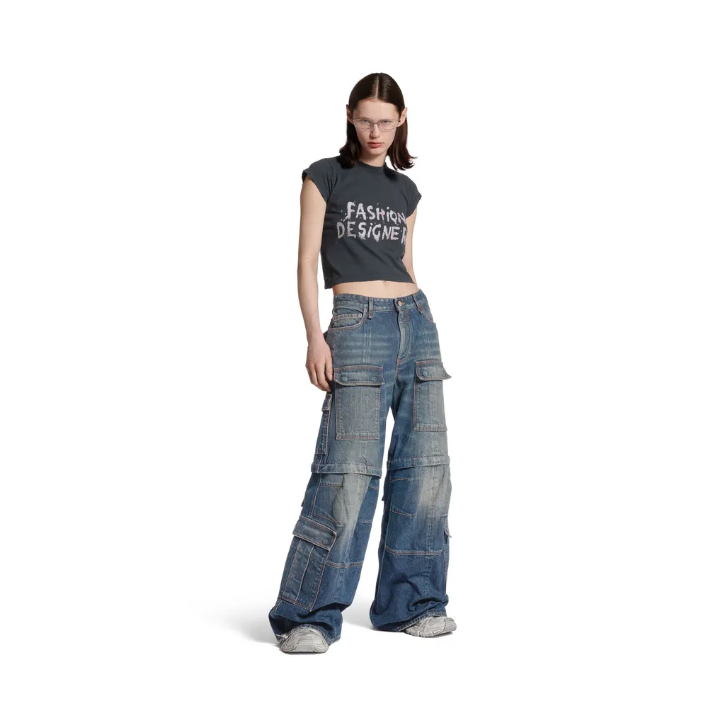 Flared Cargo Pants