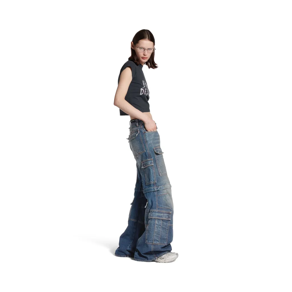 Flared Cargo Pants