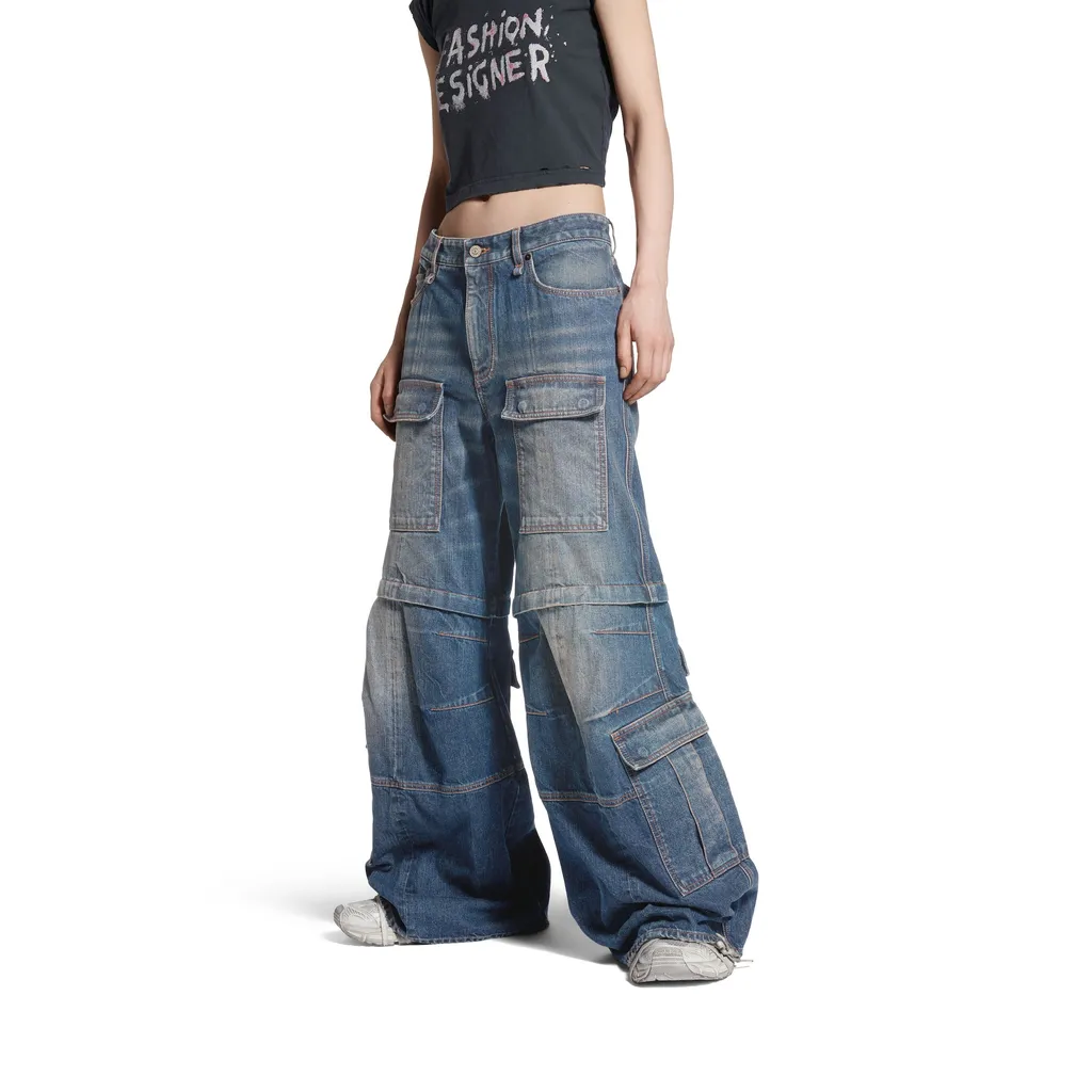 Flared Cargo Pants
