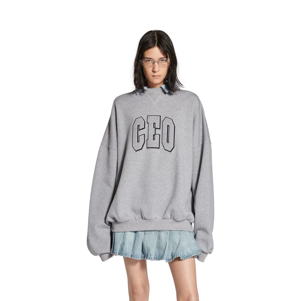 Ceo Team Logo Shirt Collar Crewneck