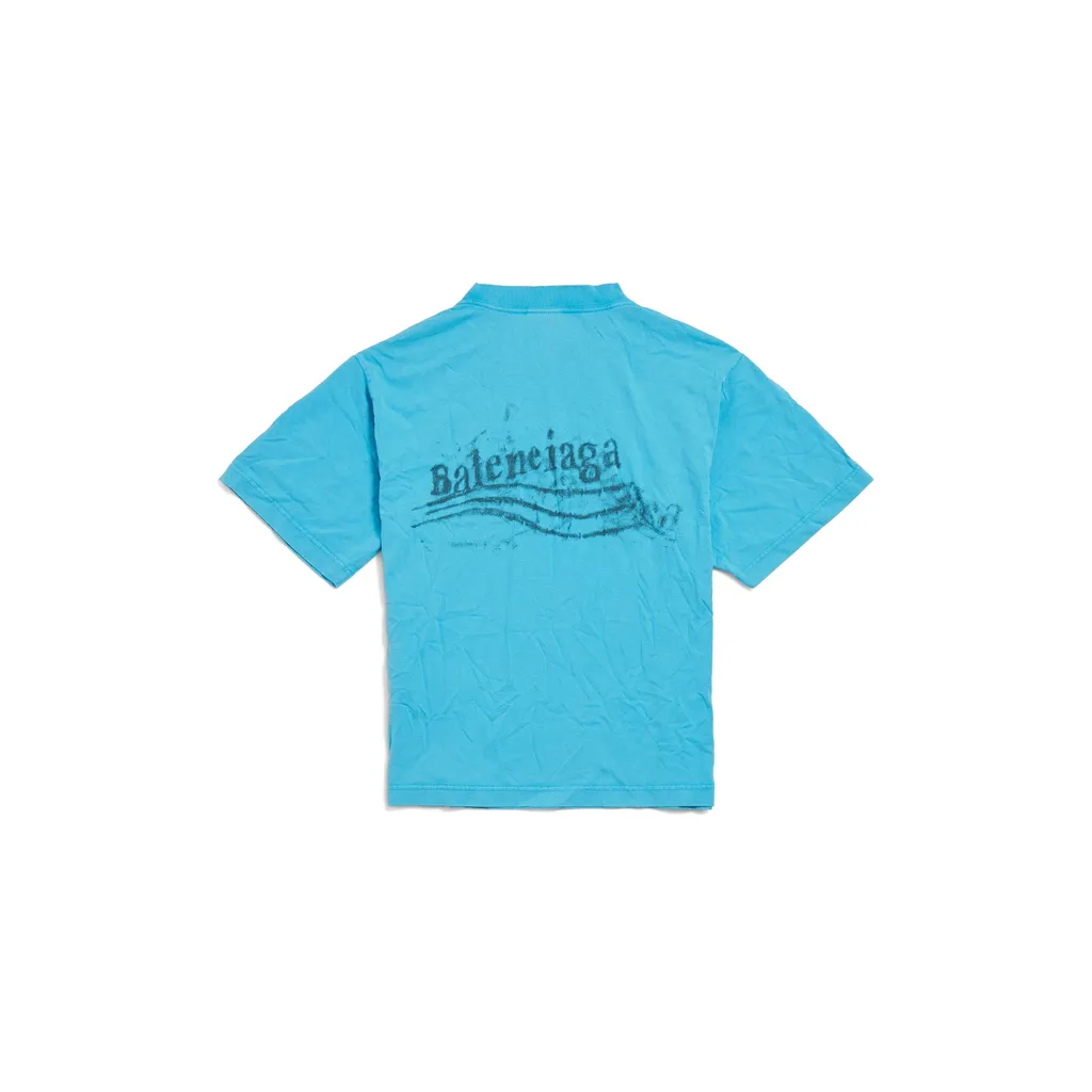 Washed Crayon Political T-Shirt Medium Fit