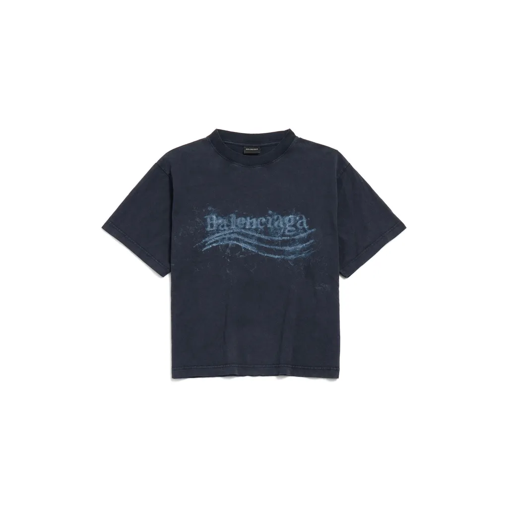 Washed Crayon Political T-Shirt Medium Fit