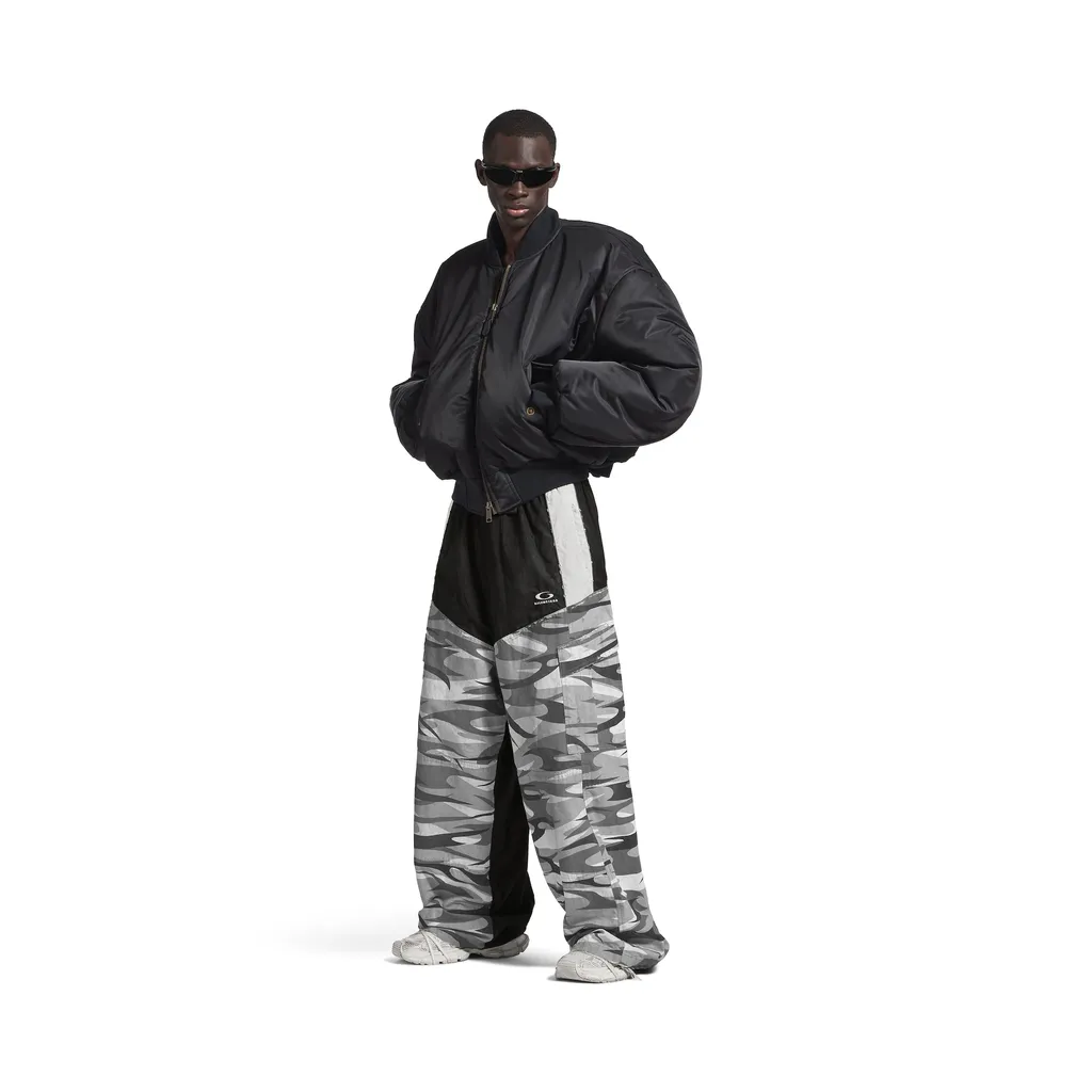Cut-Up Cargo Tracksuit Pants