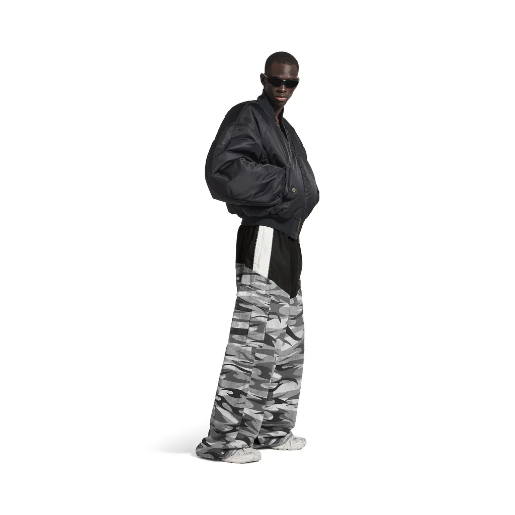 Cut-Up Cargo Tracksuit Pants
