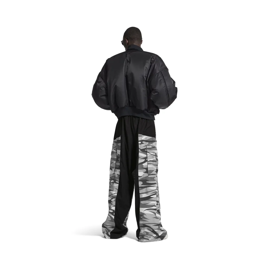 Cut-Up Cargo Tracksuit Pants