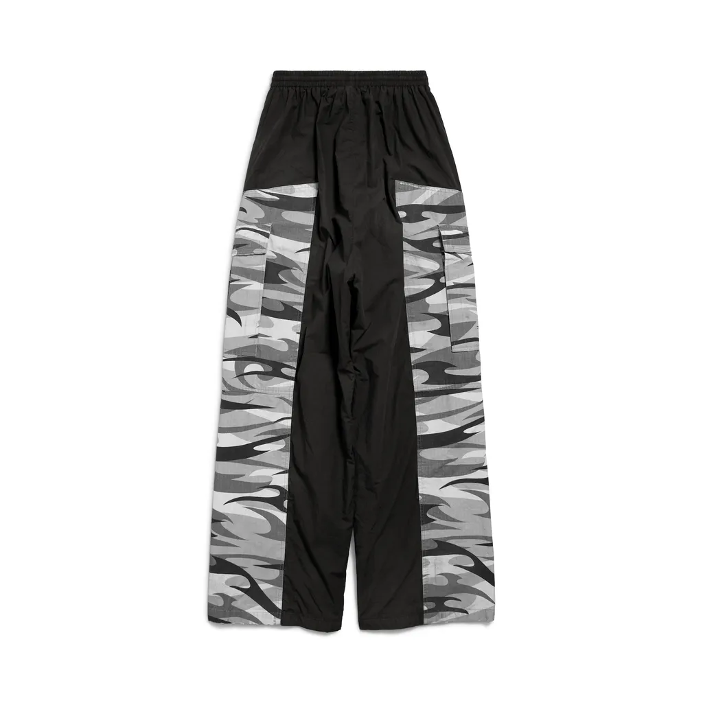 Cut-Up Cargo Tracksuit Pants