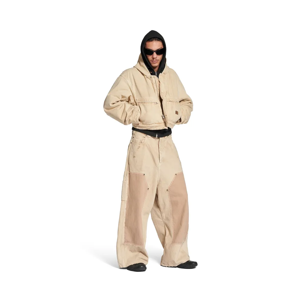 Cropped Hooded Workwear Jacket