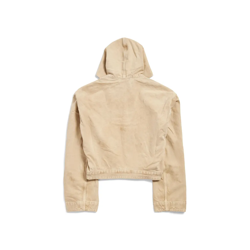 Cropped Hooded Workwear Jacket