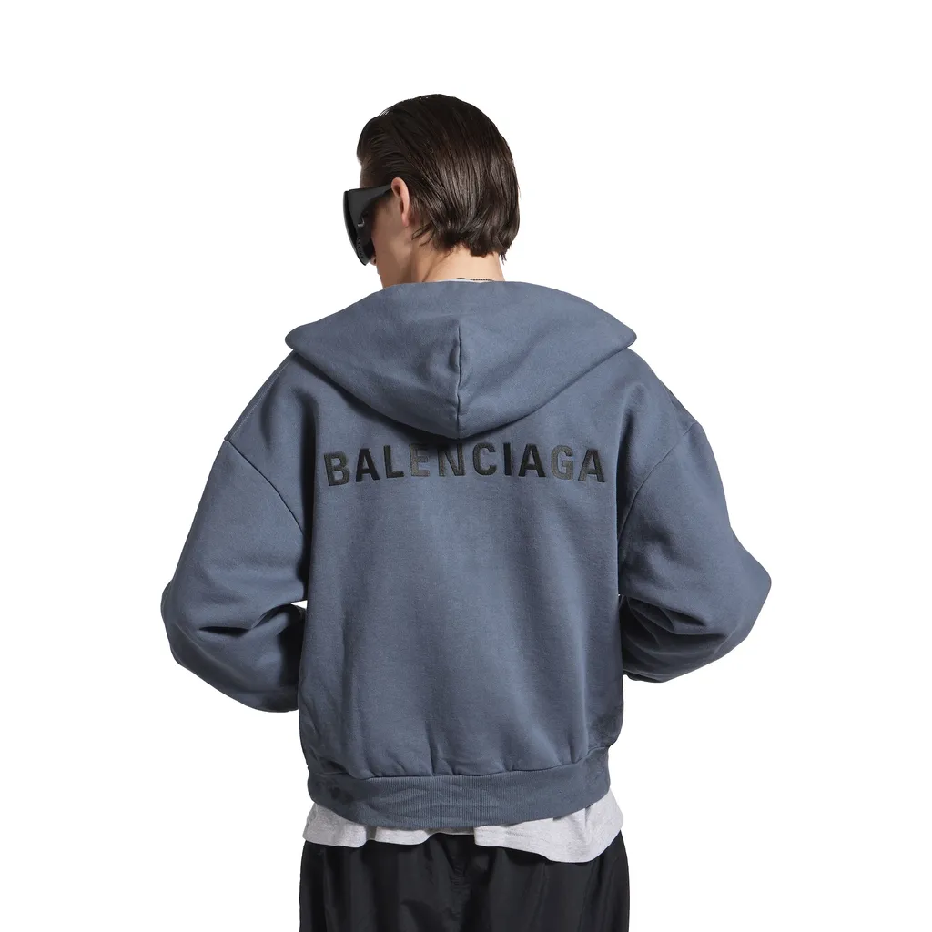 Back Zip-Up Hoodie Regular Fit