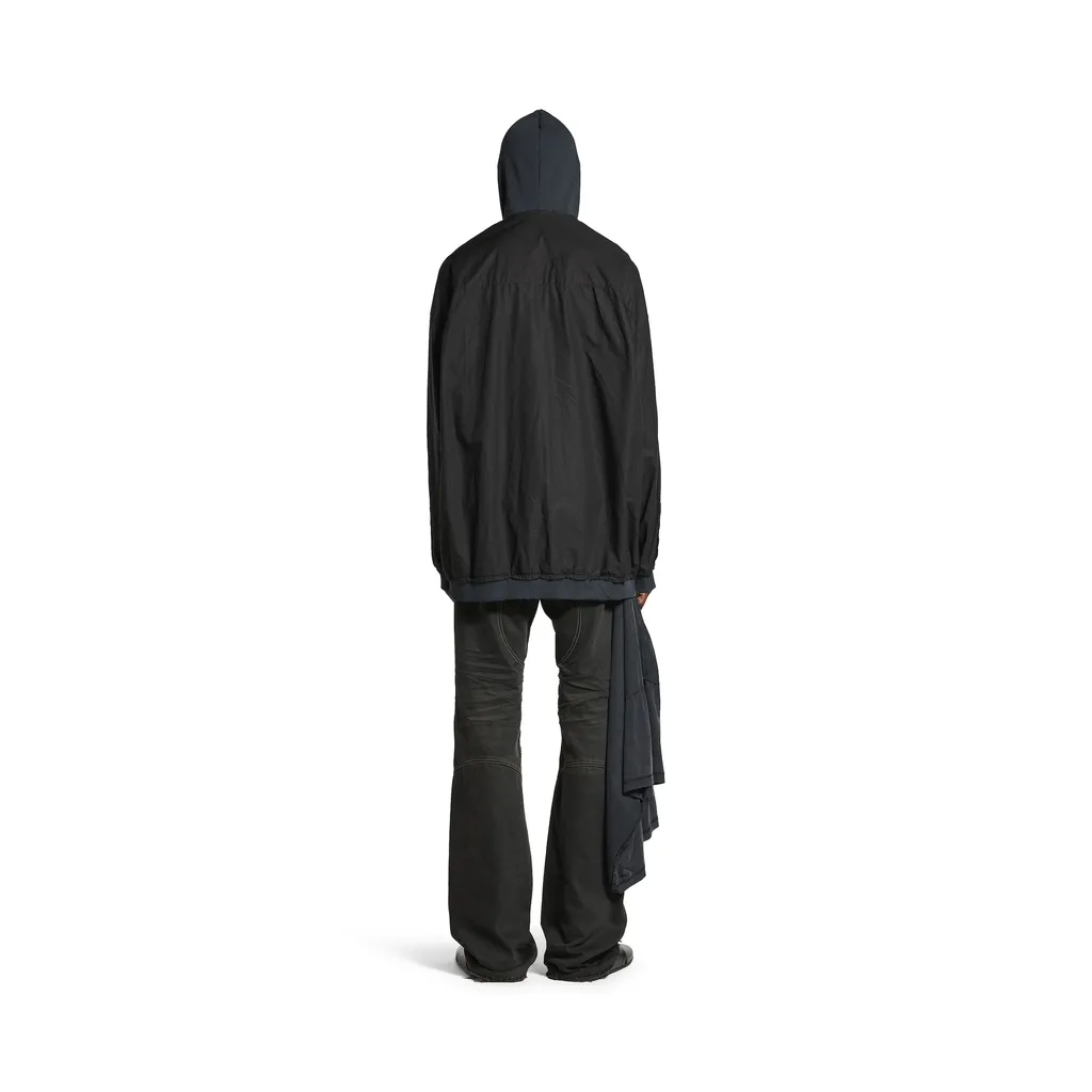 Cut-Up Hooded Shirt