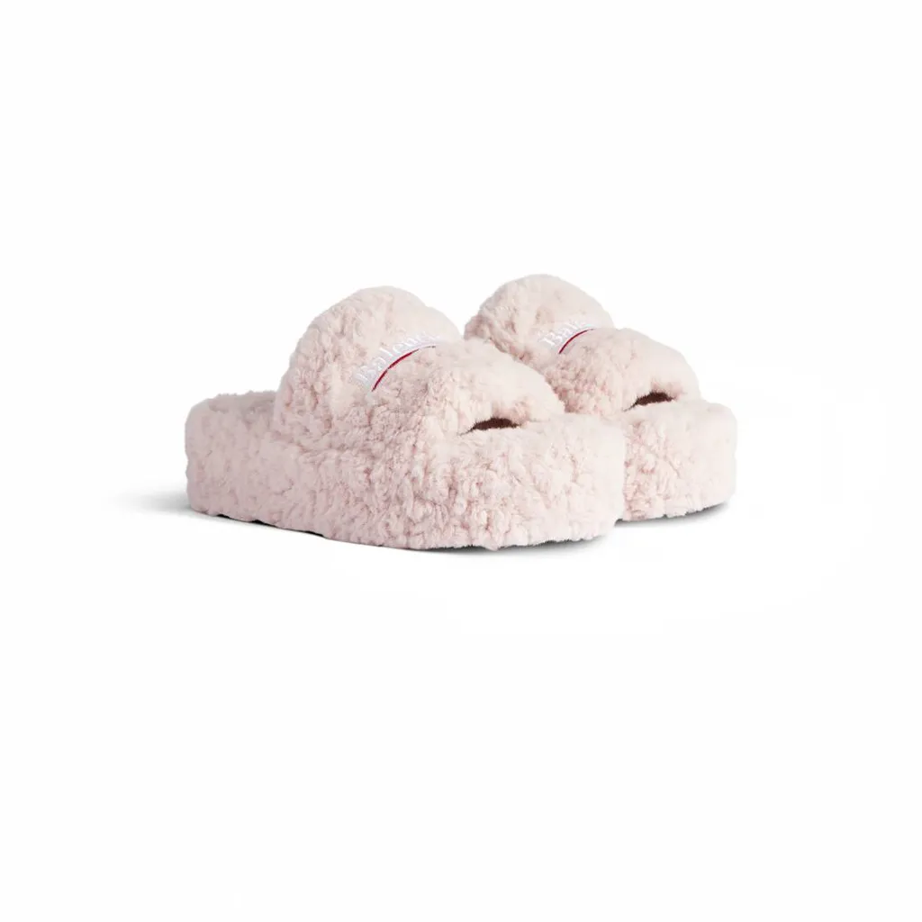 Furry Platform Sandal
