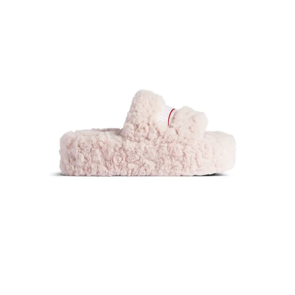 Furry Platform Sandal