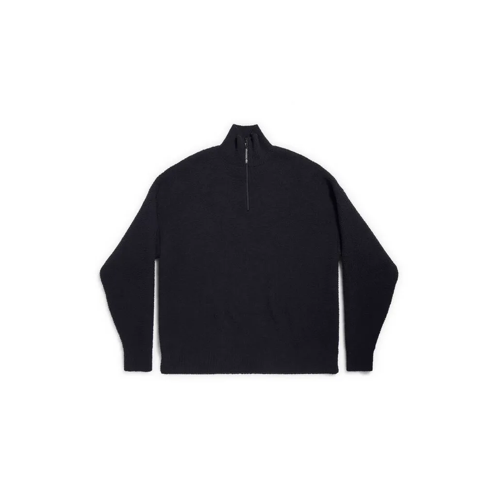 Half Zip High Neck Sweater