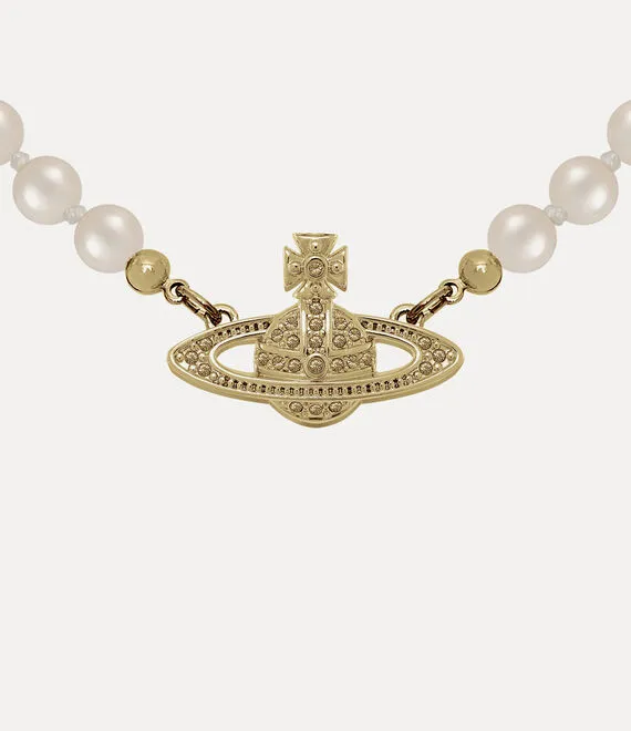 Mini Bas Relief Pearl Choker
