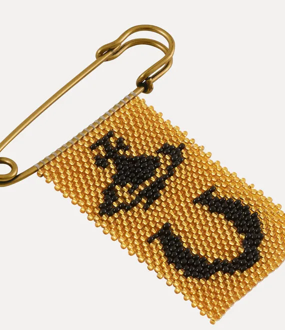 Beaded Charm Pin