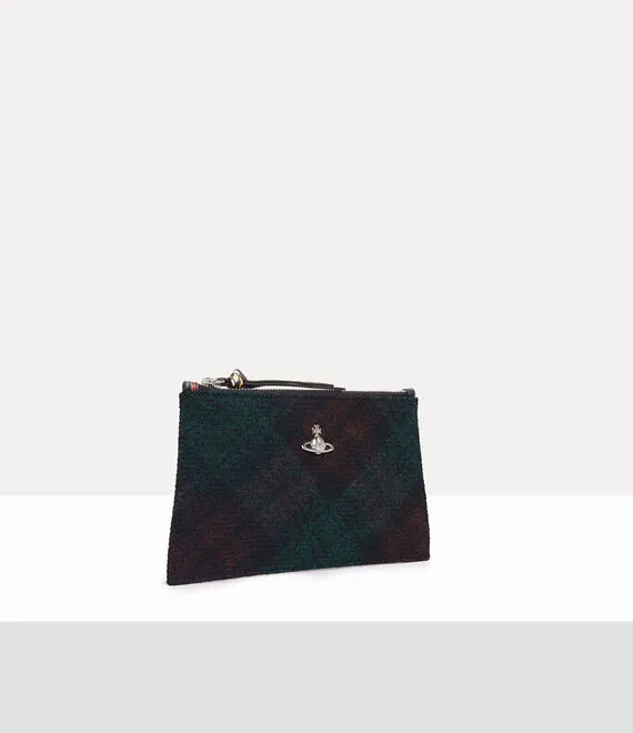 Small Flat Zip Clutch