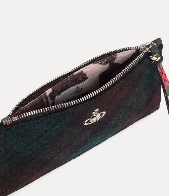 Small Flat Zip Clutch