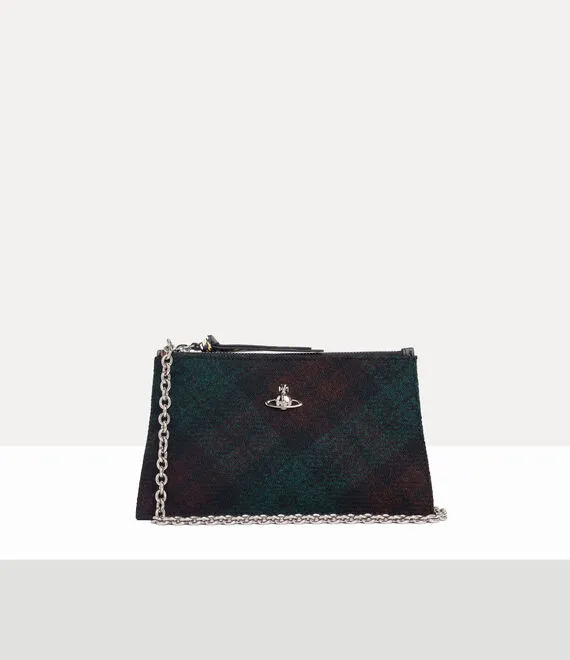 Small Flat Zip Clutch
