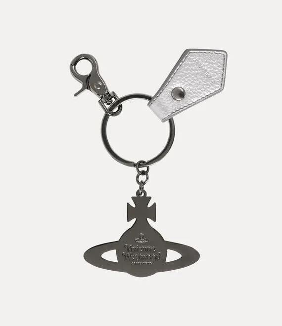 Hammered Orb Keyring