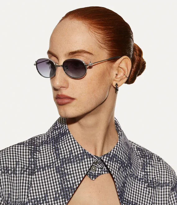 Hardware Orb Oval Sunglasses
