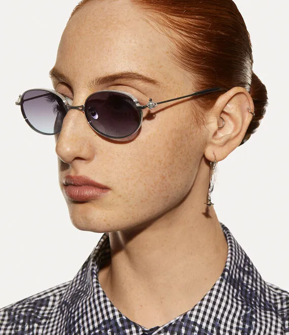 Hardware Orb Oval Sunglasses
