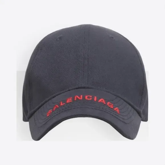 Blue / Red Brand Logo Baseball Cap