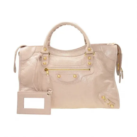 Pink Leather Handbag