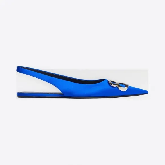 Bb Satin Open-Back Flats