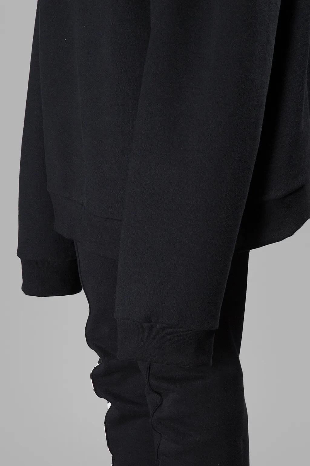 Black Reconstructed Sweatshirt