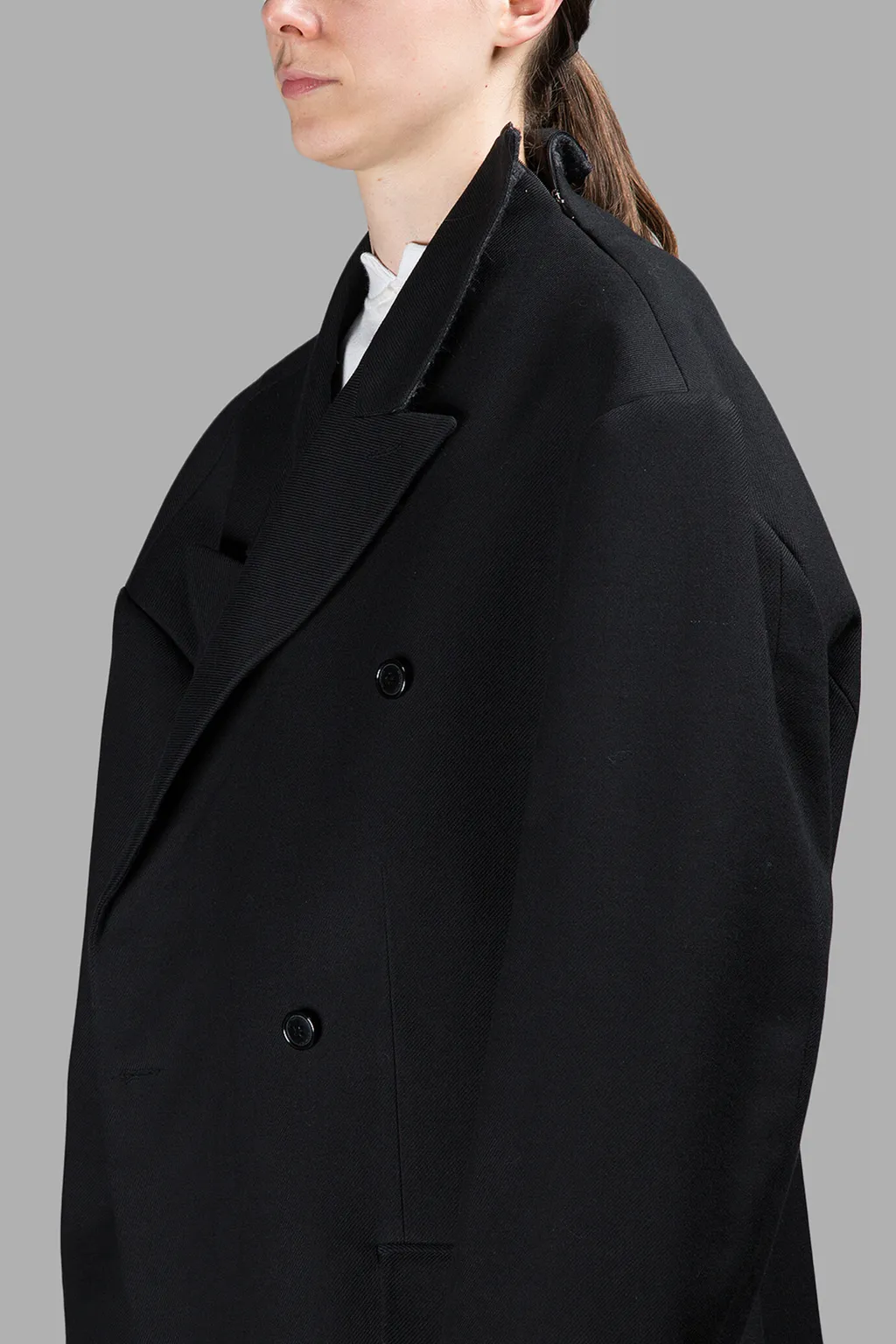 Double-Breasted Oversized Coat