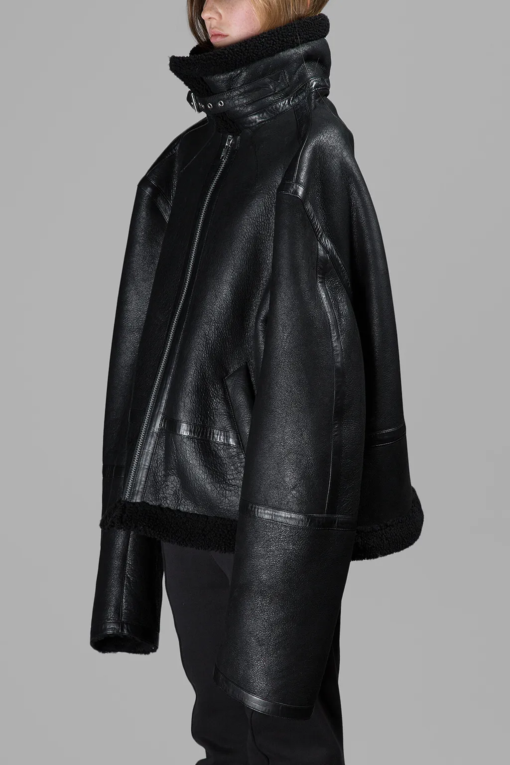 Leather Shearling Jacket