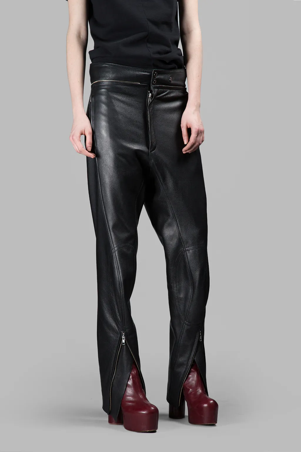 Leather Zip Pants