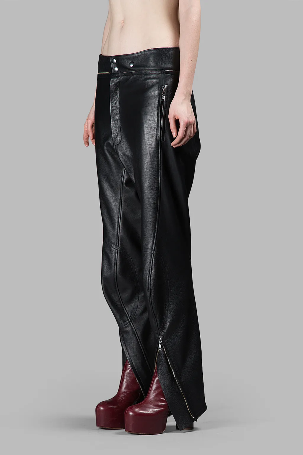 Leather Zip Pants