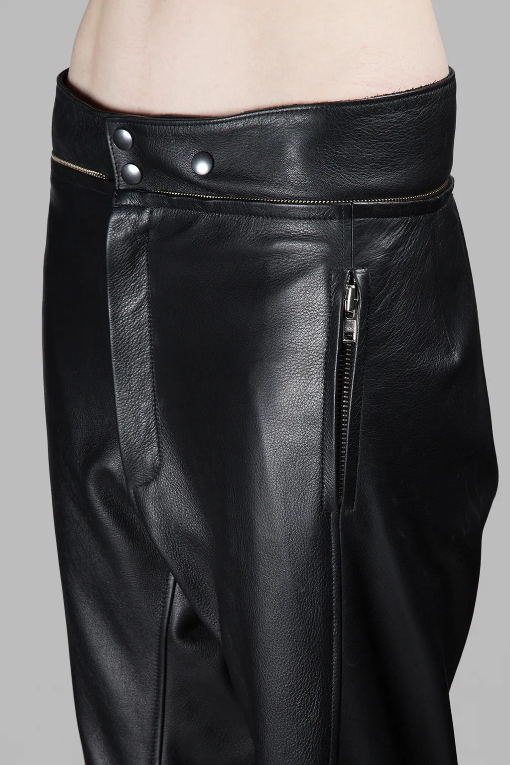 Leather Zip Pants