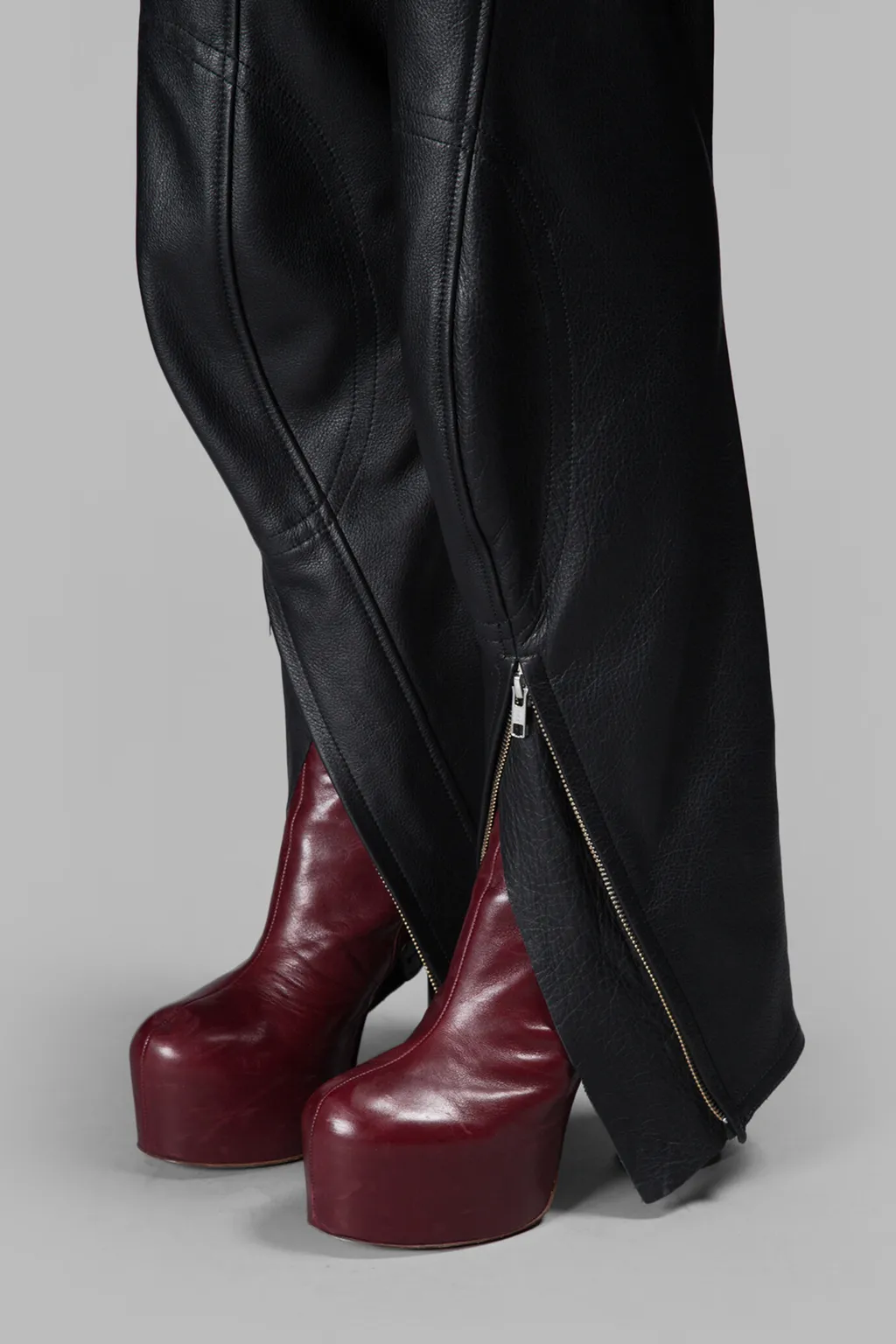 Leather Zip Pants