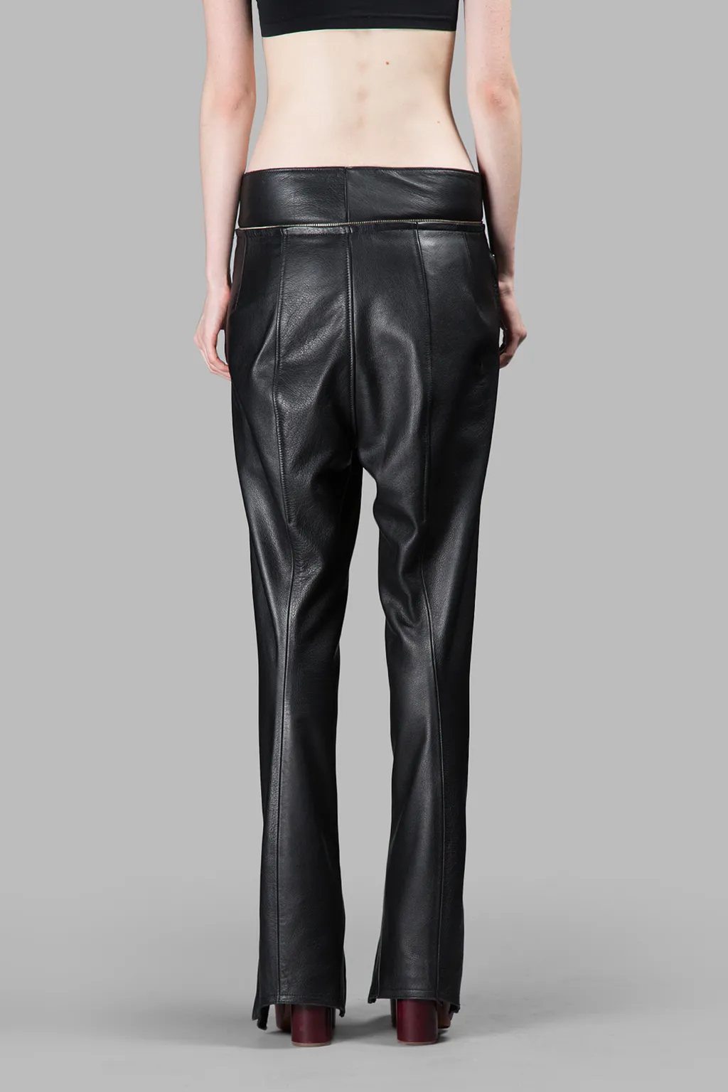 Leather Zip Pants