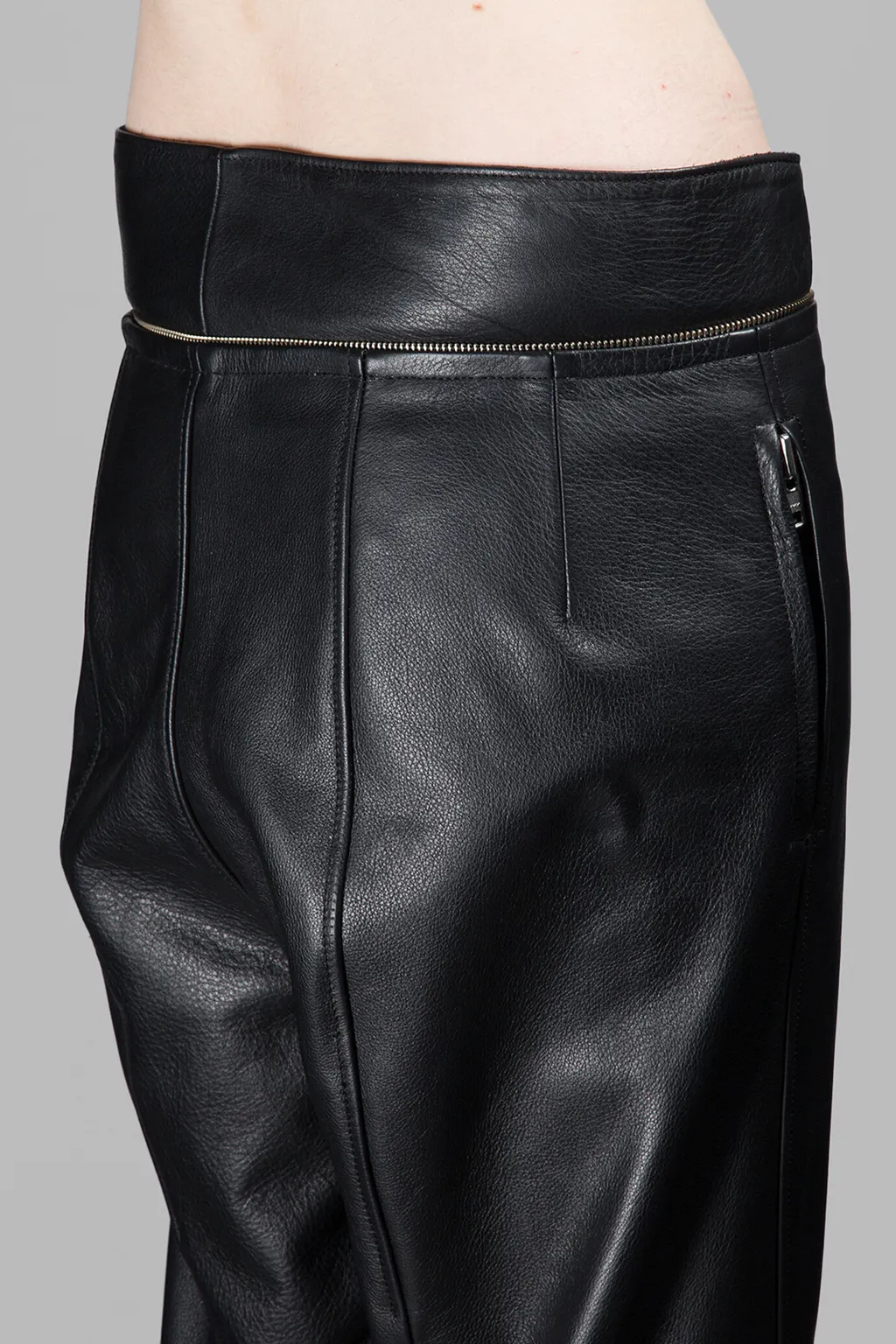 Leather Zip Pants